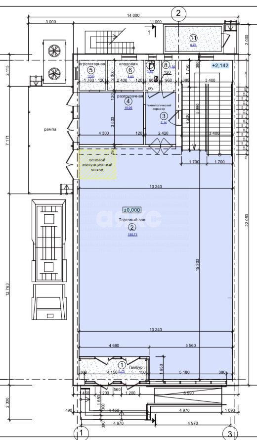 Фото №2: Коммерция 400 м² - Ленинакан, пр-кт Торговый, 6