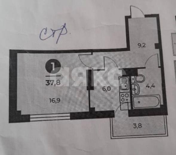 Фото №27: 1-комнатная квартира 37 м² - Ростов-на-Дону, Пролетарский, Александровка, мкр. жилой комплекс Сокол Град, пр-кт 40-летия Победы, 63/17с4