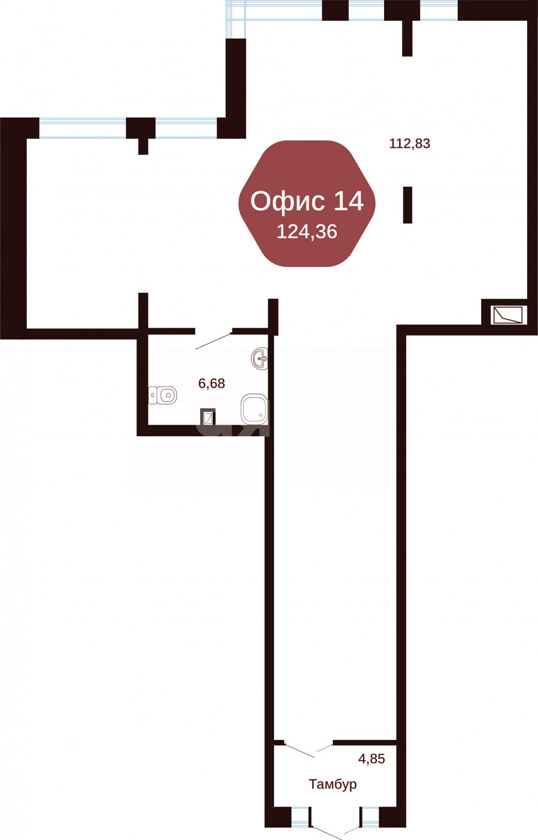 Фото №8: Коммерция 124 м² - Янтарный, ул. Янтарная, 15