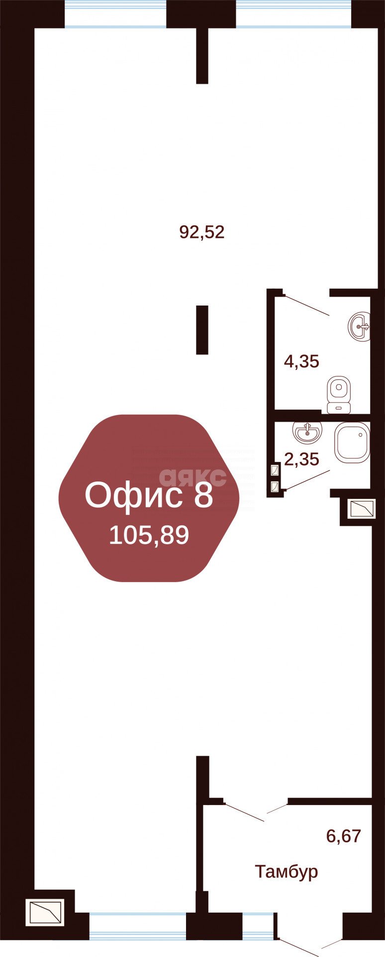 Фото №10: Коммерция 105 м² - Янтарный, ул. Янтарная, 15